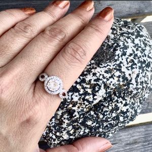 .5ct White Sapphire Silver Ring